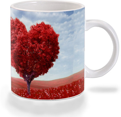 

Mooch Wale Beautiful World Love Tree Ceramic Mug(325 ml), Multicolor