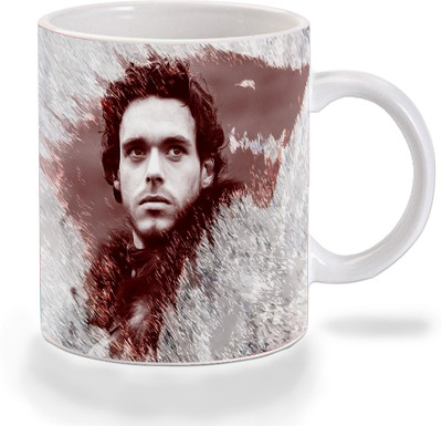 

Mooch Wale Game Of Thrones Rob Stark Blood Wolf Ceramic Mug(325 ml), Multicolor