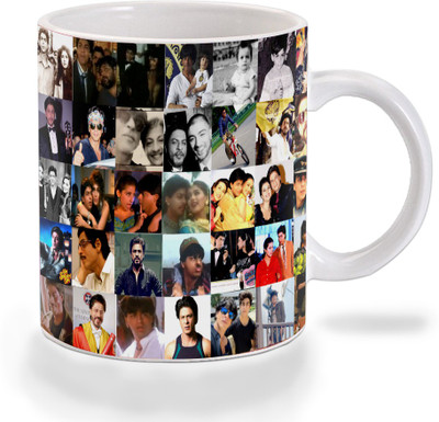 

Mooch Wale Sharuk Colarge Ceramic Mug(325 ml), Multicolor