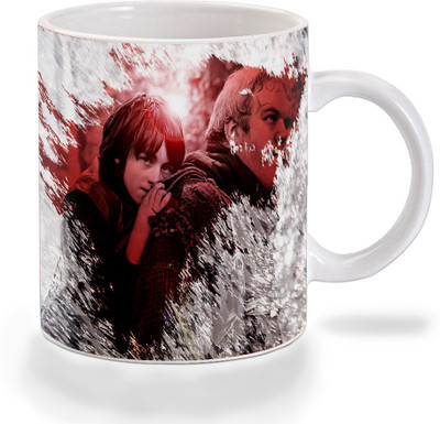 

Mooch Wale Game Of Thrones Brandon Stark And Hodor Blood Wolf Ceramic Mug(325 ml), Multicolor