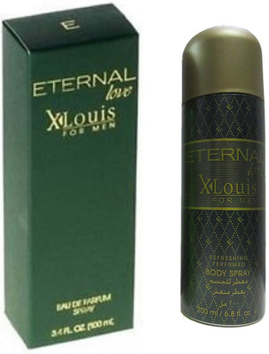 

ETERNAL LOVE XLouis Perfume AND Body Spray For Men(100+200ML) Eau de Parfum - 300 ml(For Men)