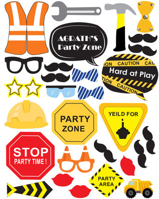 

PARTY PROPZ UNDER CONSTRUCTION BIRTHDAY/PHOTOBOOTH/ UNDER CONSTRUCTION PARTY SUPPLIES/ UNDER CONSTRUCTION PARTY DECORATION Photo Booth Board(Birthday, Party, Wedding)