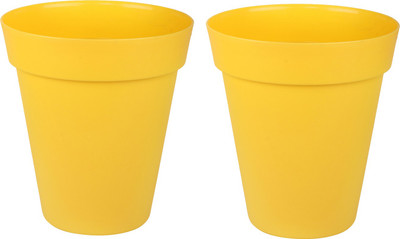 

Wonderland Circular Pots Plant Container Set(Pack of 2, Plastic)