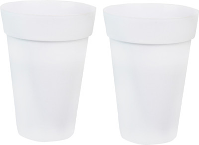 

Wonderland Circular Pots Plant Container Set(Pack of 2, Plastic)