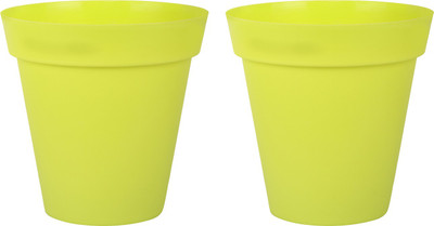 

Wonderland Circular Pots Plant Container Set(Pack of 2, Plastic)