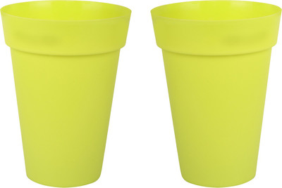 

Wonderland Circular Pots Plant Container Set(Pack of 2, Plastic)