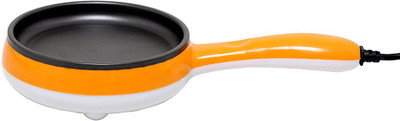 

GOCART Two in One Piece Compact and Versatile Egg Boiler + Fry Pan 10 cm diameter with Lid(Plastic, Non-stick, Induction Bottom), Orange