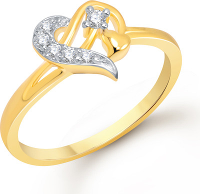 

VK Jewels Alloy Cubic Zirconia Gold-plated Plated Ring