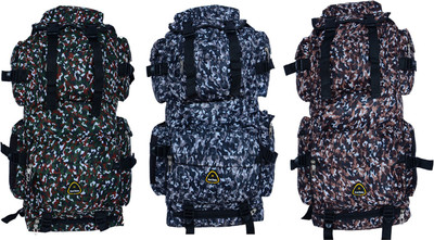 

sk bags Army Print Trackin Bag 3Pic Set Rucksack - 57 L(Multicolor)