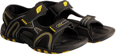 

Bata Men Black Yellow Sandals