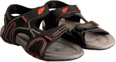 

Bata Men Black Red Sandals