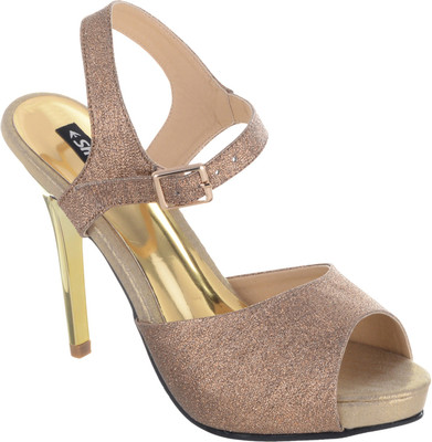 

SHERRIF SHOES Women Gold Heels