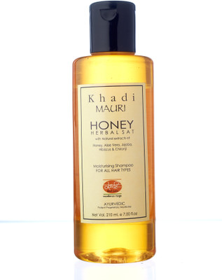 

Khadi Mauri KHADI Honey Herbal Sat Shampoo - Ayurvedic 210 ml - Enriched with Aloe Vera & Jojoba(210 ml)