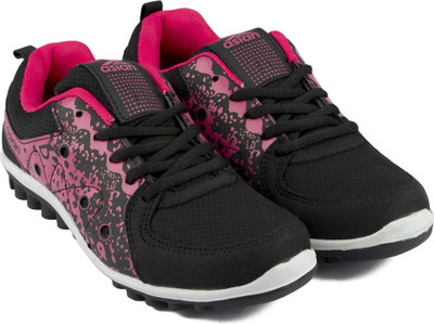 Asian Walking Shoes For Women(Black, Pink