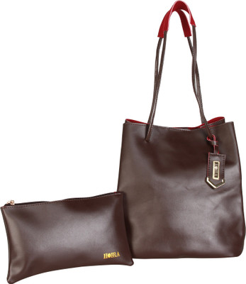 

Horra Women Casual Brown PU Sling Bag