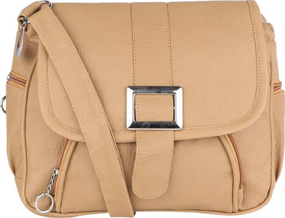 

REHBAR Girls Casual Tan PU Sling Bag