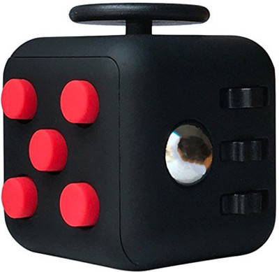 

Darling Toys Fidget Cube Relieves Stress and Anxiety Attention Toy for Work/Class/Home(Red)