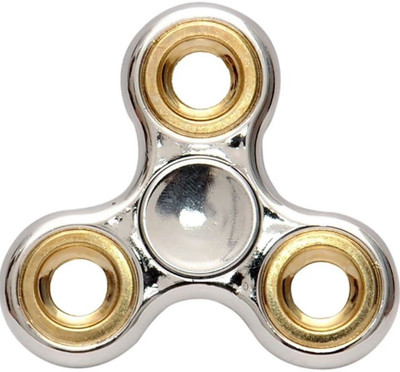 

GoodsBazaar Chrome Metal SilverFidget Spinner(Gold)