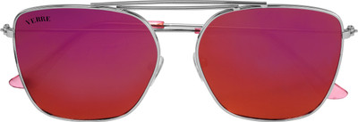 

Verre Retro Square, Wayfarer Sunglasses(Red)