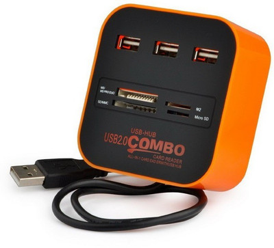 

ROQ USB-HUB Combo USB Adapter(Orange)