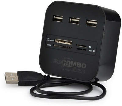 

ROQ USB-HUB Combo USB Adapter(Black)