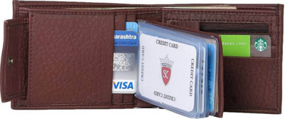 

Styler King Men Brown Artificial Leather Wallet(13 Card Slots)