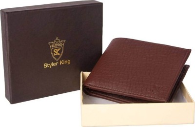 

Styler King Men Casual Brown Artificial Leather Wallet(13 Card Slots)