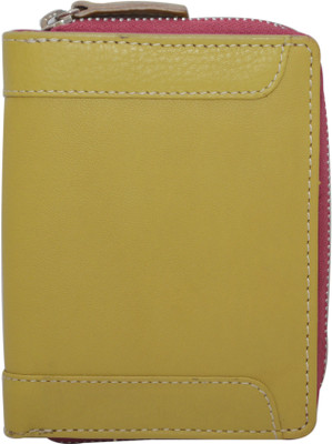 

Knott Women Formal Beige Genuine Leather Wallet(8 Card Slots), Pink