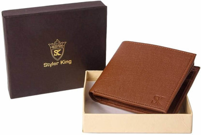 

Styler King Men Tan Artificial Leather Wallet(13 Card Slots)