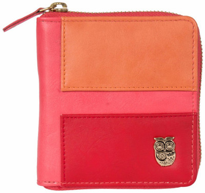 

Chumbak Women Red Artificial Leather Wallet(6 Card Slots), Coral