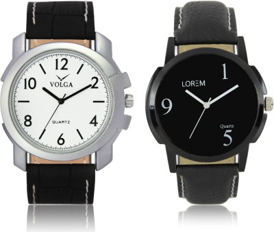 LOREM VL12LR06 New Latest Stylish Designer Leather Belt Attractive Different Combo Watch  - For Men   Watches  (LOREM)