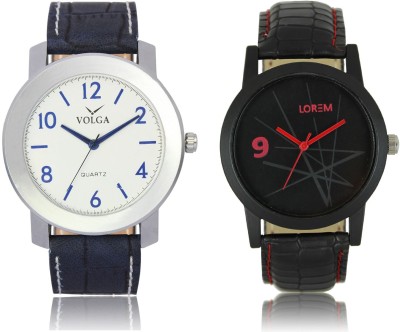 LOREM VL11LR08 New Latest Stylish Designer Leather Belt Attractive Different Combo Watch  - For Men   Watches  (LOREM)