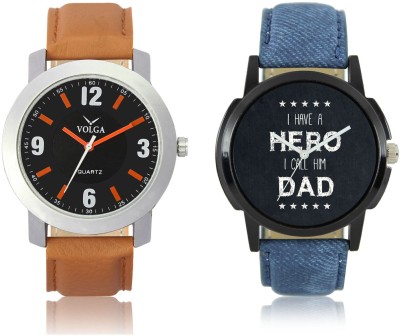 LOREM VL28LR07 New Latest Stylish Designer Leather Belt Attractive Different Combo Watch  - For Men   Watches  (LOREM)