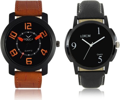LOREM VL20LR06 New Latest Stylish Designer Leather Belt Attractive Different Combo Watch  - For Men   Watches  (LOREM)