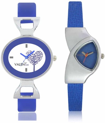 LOREM WAT-W06-0208-W07-0029-COMBOLOREMBlue::White Designer Stylish Shape Best Offer Combo Beautiful Watch  - For Women   Watches  (LOREM)