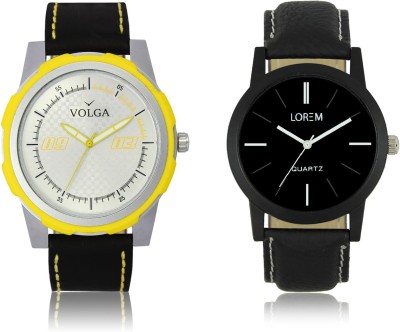 LOREM VL43LR05 New Latest Stylish Designer Leather Belt Attractive Different Combo Watch  - For Men   Watches  (LOREM)