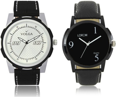 LOREM VL40LR06 New Latest Stylish Designer Leather Belt Attractive Different Combo Watch  - For Men   Watches  (LOREM)