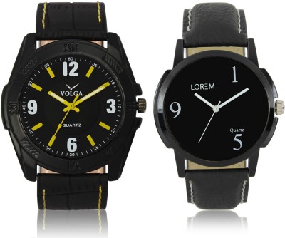 LOREM VL17LR06 New Latest Stylish Designer Leather Belt Attractive Different Combo Watch  - For Men   Watches  (LOREM)