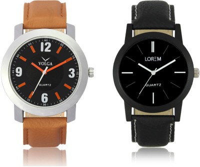LOREM VL28LR05 New Latest Stylish Designer Leather Belt Attractive Different Combo Watch  - For Men   Watches  (LOREM)