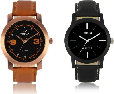 LOREM VL21LR05 New Latest Stylish Designer Leather Belt Attractive Different Combo Watch  - For Men   Watches  (LOREM)