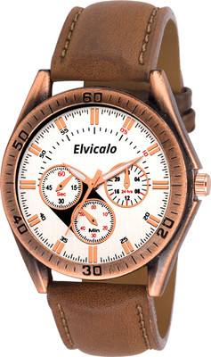 Elvicalo ELCW10 Copper Colour Watch - For Men