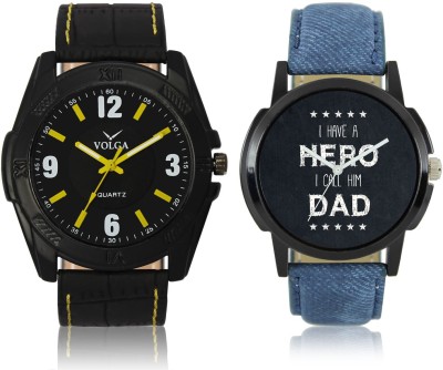 LOREM VL17LR07 New Latest Stylish Designer Leather Belt Attractive Different Combo Watch  - For Men   Watches  (LOREM)