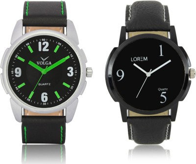 LOREM VL26LR06 New Latest Stylish Designer Leather Belt Attractive Different Combo Watch  - For Men   Watches  (LOREM)