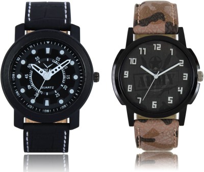 LOREM VL15LR03 New Latest Stylish Designer Leather Belt Attractive Different Combo Watch  - For Men   Watches  (LOREM)