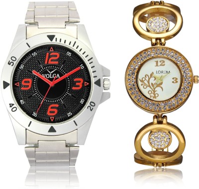 LOREM VL02LR204 New Latest Stylish Designer Metal Belt Attractive Different Combo Watch  - For Men & Women   Watches  (LOREM)