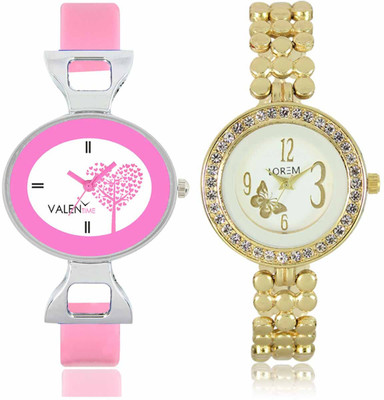 

LOREM WAT-W06-0203-W07-0030-COMBOLOREMWhite::White Designer Stylish Shape Best Offer Bracelet Combo Watch - For Women