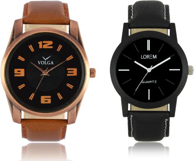 LOREM VL22LR05 New Latest Stylish Designer Leather Belt Attractive Different Combo Watch  - For Men   Watches  (LOREM)