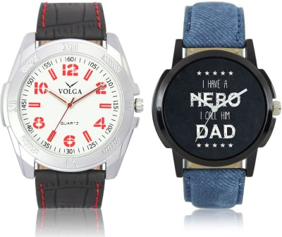 LOREM VL29LR07 New Latest Stylish Designer Leather Belt Attractive Different Combo Watch  - For Men   Watches  (LOREM)