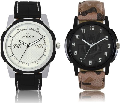 LOREM VL40LR03 New Latest Stylish Designer Leather Belt Attractive Different Combo Watch  - For Men   Watches  (LOREM)