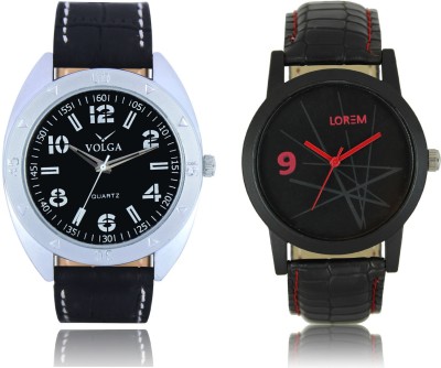 LOREM VL31LR08 New Latest Stylish Designer Leather Belt Attractive Different Combo Watch  - For Men   Watches  (LOREM)